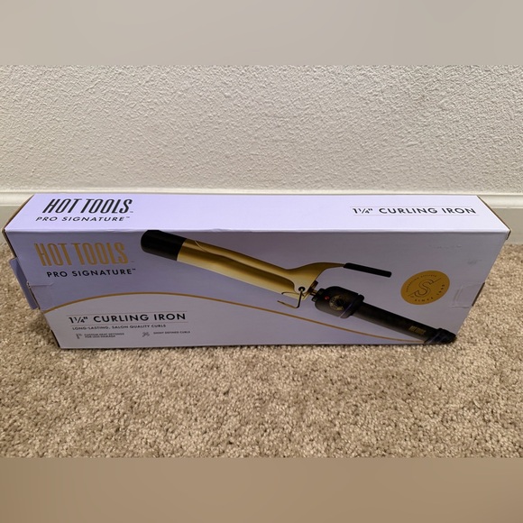 “New” Hot Tools Pro Signature Curling Iron - Black and Gold - Picture 3 of 4